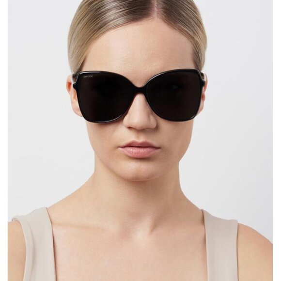 Jimmy Choo FEDE/S 0807 IR Butterfly Sunglasses - Black/Grey - Picture 8 of 10